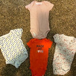 Newborn girl onesie bundle